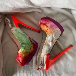 Aldo Hamlet Multi-Color Neon Heels